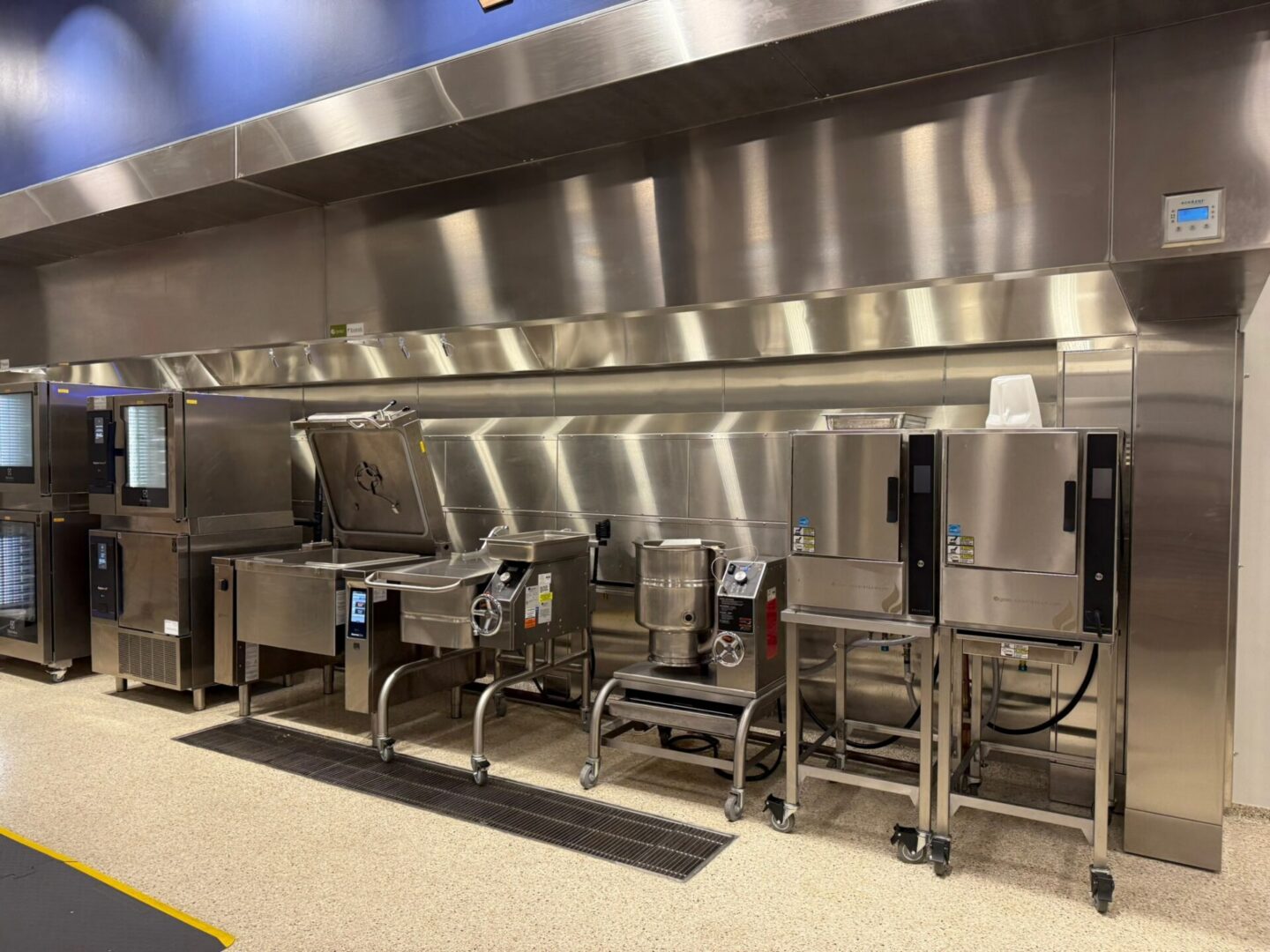 Commercial stainless steel kitchen appliances